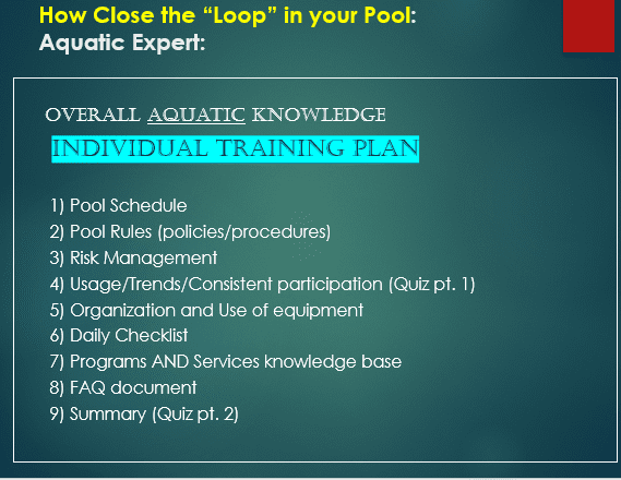 Close the Loop in Your Pool | Wesley King Consulting, LLC
